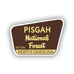 Pisgah National Forest  Sticker (Peel N'Stick)